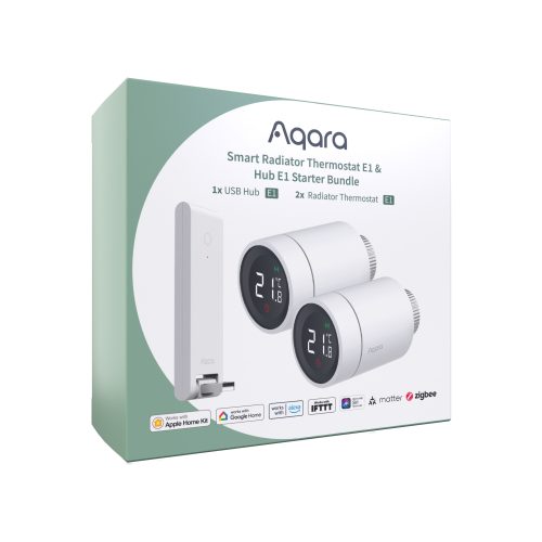 Aqara Radiator Thermostat E1 (Duo) & Hub E1 Starter Bundle - Aqara UK Shop